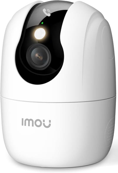 Binnen Bewakingscamera - Wifi Camera Beveiliging - Huisdier Baby Bewaking - 360 Graden Panoramisch - 4K UHD Resolutie - Wit