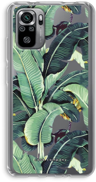 Case Company® - Hoesje geschikt voor Xiaomi Redmi Note 10S hoesje - Bananenbladeren - Soft Cover Telefoonhoesje - Bescherming aan alle Kanten en Schermrand