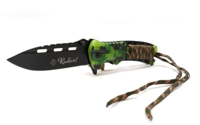 Eurocatch Radient Zakmes - RVS Blad - Glow in the Dark - Survival mes - Multitool - Jachtmes - Outdoor - Camping - Kamperen - Vaderdag Cadeau