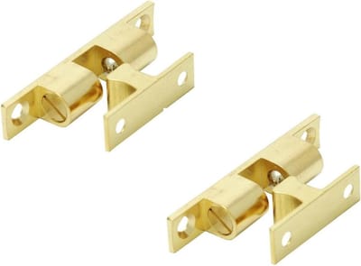 i-Fix Kogelsnapper messing | Kogelsnapslot 50 mm | dubbele kogel | 2 STUKS - inclusief schroeven