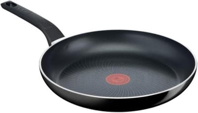 Koekenpan - Koekenpan met anti-aanbaklaag - Koken en bakken - Met temperatuursensor - Ø 24 cm - Zwart
