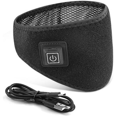 Elektrische Nekbescherming, Opladen, Verwarmende Nekbescherming, Warme Kompres, Verstelbare USB Drie-snelheden Regelbare Nekwarmer one size fits all zwart