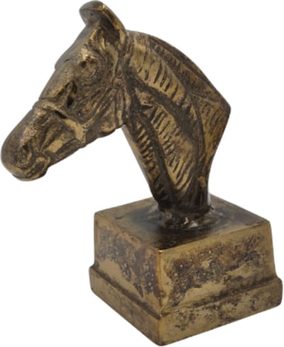 Urnenspecialist® - Urn Paard - Paarden Urn - Pony Urn - Antiek Goud - Gold - As - 150ML