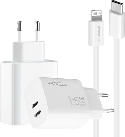 Phreeze usb C oplader met kabel geschikt voor iPhone en iPad snellader 1m