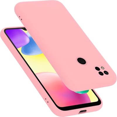 Cadorabo Hoesje geschikt voor Xiaomi RedMi 9C / RedMi 10A in LIQUID ROZE - Beschermhoes gemaakt van flexibel TPU silicone Case Cover