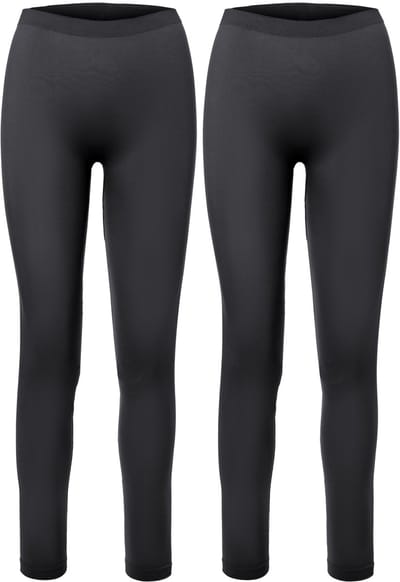 Ladeheid Dames Thermobroek 2 Pack - Sport - Lang - Sporbroek - Polyamide – Zwart/Zwart – M - LA-LA40-261-TMPW-2B