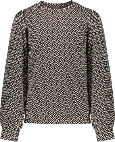 Geisha - Top Jacquard Bruin - Meisjes - Maat 164