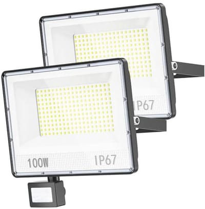 LED Schijnwerper 100W - Buitenverlichting met Bewegingssensor, IP67 Waterdicht