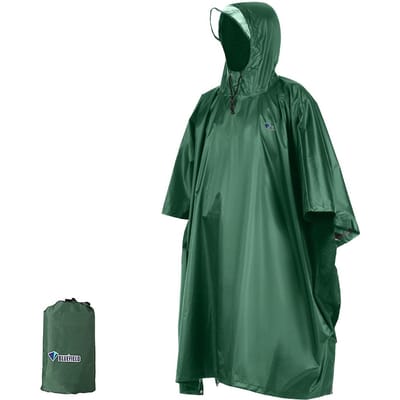 Regenponcho Waterdichte regenjas met capuchon Lichtgewicht fietsregenhoes Wandelen Jas met capuchon Motorregenponcho Picknickmat black