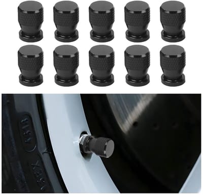 Dailygoods- Ventieldoppen 10 Stuks - Aluminium - Universeel - Ventieldop Auto/Motorfiets - 14 mm - Corrosiebestendig - Hoge Duurzaamheid