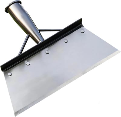 Multifunctionele Tuinschep van 21 cm, Onkruidschraper voor Tuinonderhoud en Schoonmaak met Windbescherming