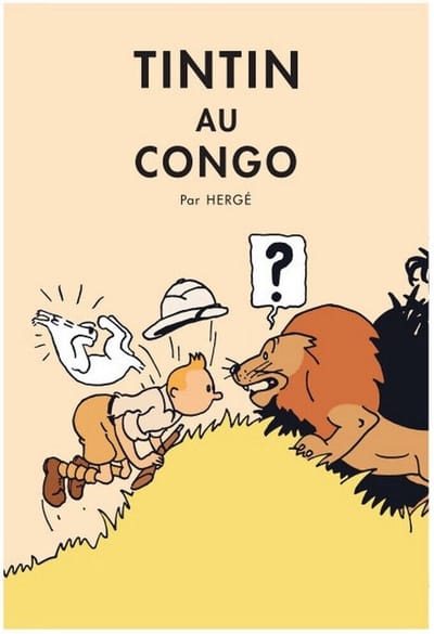 Kuifje Poster Kuifje in Congo - 50x70cm - Officiële Kuifje - Moulinsart Poster