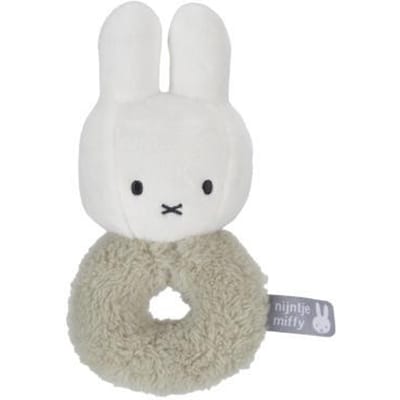 Nijntje Miffy Fluffy Rammelaar groen Grijp- en bijtspeelgoed Speelfiguren & personages