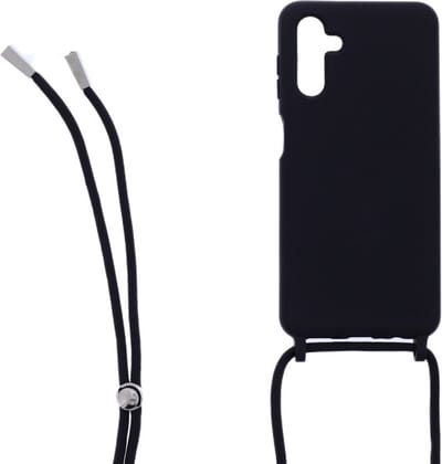 Ketting silicone telefoonhoesje Geschikt voor: Samsung Galaxy A13 5G - TPU - Silicone - Zwart - ZT Accessoires