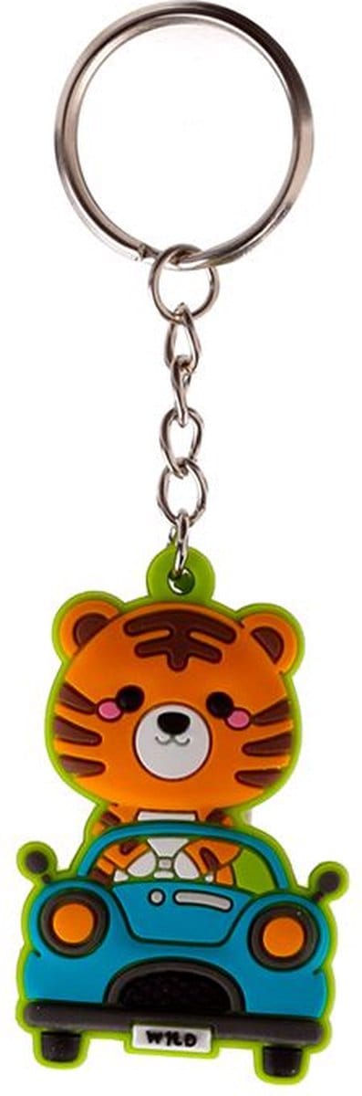 Sleutelhanger/Tashanger - Alfie de Tijger Adoramals - PVC - 5,5x3,5cm