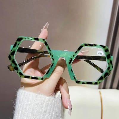 Vintage Oversized Dames Leesbril Nieuwe Trendy Verziende Bril Retro Anti Blauw Licht Presbyopie Dioptrie Bril +1.5 0