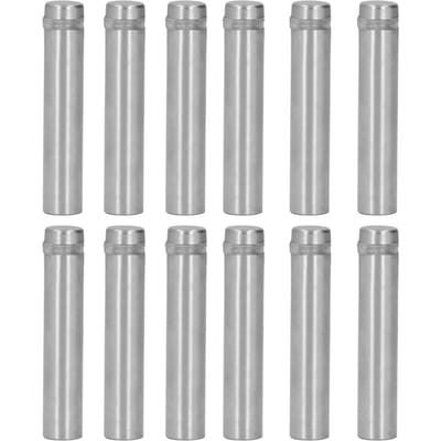 12 Pièces Vis d'Entretoise en Acier Inoxydable 12x60MM Vis de Montage pour Support de Panneau avec Chevilles Murales