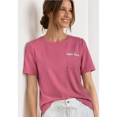 Shirt met decoratieve borstzak