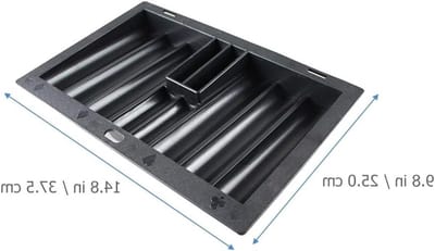 Robuuste chip tray voor tafelspellen, perfect voor 350 pokerchips, ideaal voor pokeravonden en spelletjesavonden