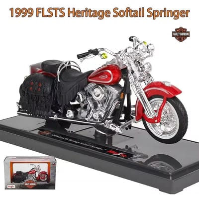 Maisto 1:18 Harley 1999 Flsts Heritage Springer Legering Motorfiets Model Simulatie Metaal Straatmotorfiets Model Kinderen Cadeaus