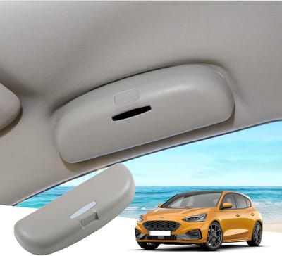 Sunglasses Holder en Opbergdoos voor Ford Focus MK4 2018-2025, Auto Accessoires, Organiser voor Zonnebrillen en Brillen, Grijs