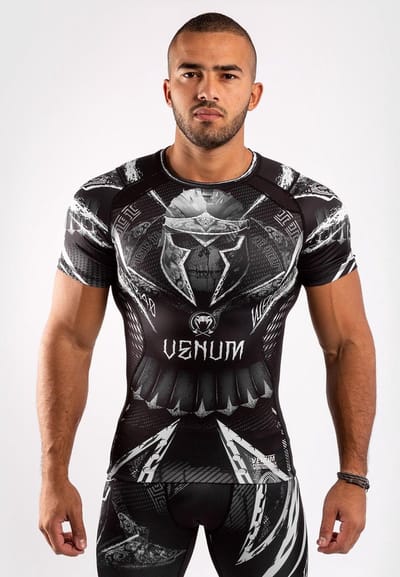Venum GLDTR 4.0 Rash Guard Zwart Wit - XXL