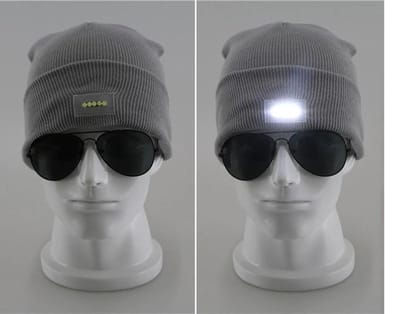 Lichtgevende Muts - Grijs - Led