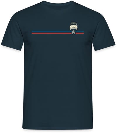 Citroën Logo Strepen 2CV Model T-Shirt Heren