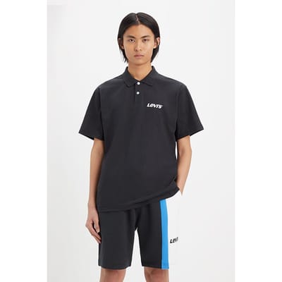 Levi's Graphic Polo Shirt Black Size: XS | Polo Shirts Outlet | Heren | Zwart