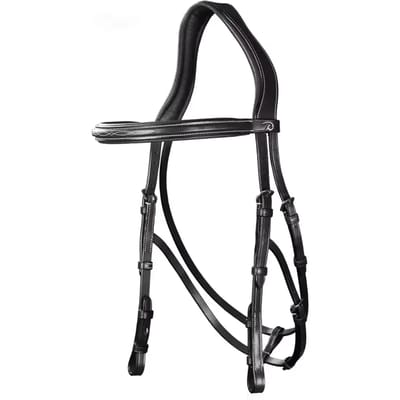 Hackamore Hoofdstel COB - Dy'on Leer - Zwart