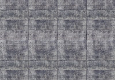 Fotobehangkoning - Behang - Vliesbehang - Fotobehang Betonnen Blokken - Betonblok - 150 x 105 cm