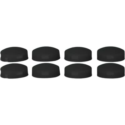 8 stuks Deurbelknop Vervanging Siliconen Responsieve Videodeurbel Knoppen met 4 Schroeven voor Deurbel Pro Zwart zwart