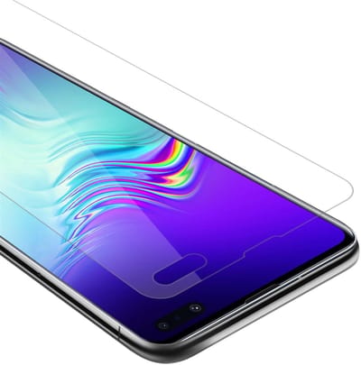 Cadorabo Screenprotector geschikt voor Samsung Galaxy S10 5G - Pantser film Beschermende film in KRISTALHELDER Geharde (Tempered) display beschermglas in 9H hardheid met 3D Touch
