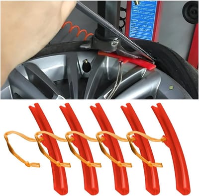 Velgenbeschermers Motor - Bandenwissel Tool - Banden Vervangen - Halfmaan Vorm - 5 Stuks - Rood