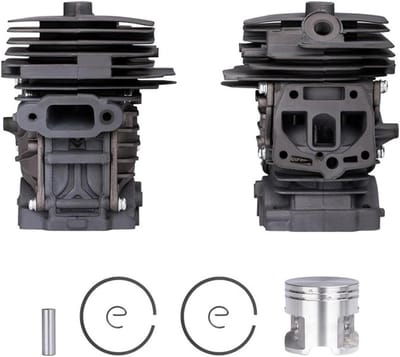 Kettingzaag Cilinder Zuiger - Motoronderdeel Kit - Tuinonderhoud Uitvoeren - Roest- en Corrosiebestendig - 44mm - Zilverkleurig
