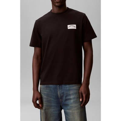 Calvin Klein Ss 20s Easy Collegia Tee Black Taglia: S | Magliette basic Outlet | Uomo | Nero