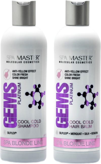 Spa Master No Yellow Zilvershampoo + Haarbalsem Voordeelverpakking – Voor Grijs, Blond & Gebleekt Haar – Neutraliseert Gele Tinten – 2 x 330ml