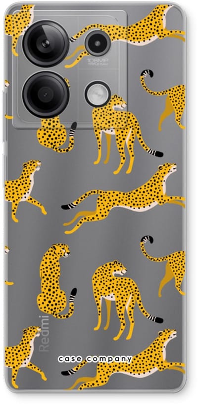 Case Company® - Hoesje geschikt voor Xiaomi Redmi Note 13 5G hoesje - Luipaard - Soft Cover Telefoonhoesje - Bescherming aan alle Kanten en Schermrand