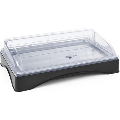 HENDI Gekoeld presentatie display – Gastronorm 1/1 – Inclusief serveerplateau – Transparante kap – 555x357x175 mm