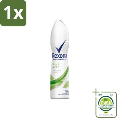 1 x Rexona - Fresh Aloe Vera - Deodorant Spray - 150 ml - Deodorant Spray - Aloë Vera - 48 Uur Bescherming - Zweet En Geur - Huid Verzorging