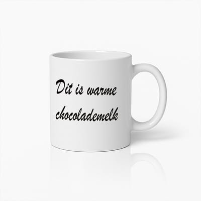 Warme Chocolademelk Mok - Gezellige Beker voor Chocoladeliefhebbers
