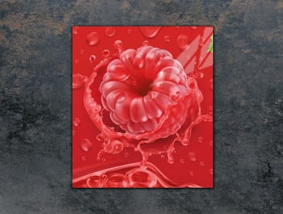 TMK ArtDeko Serie - Snijplank Glas - 45x52 cm - Malina