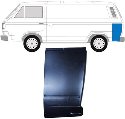 Reparatiepaneel achter hoek voor Volkswagen Transporter T3 1979-1992 / Links