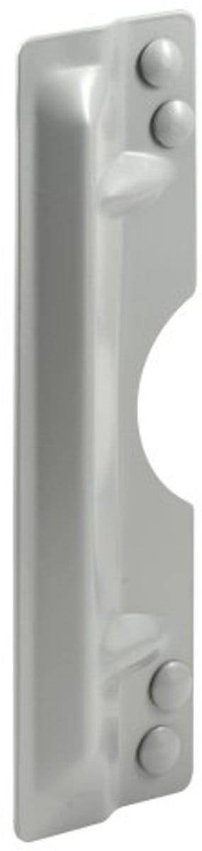Beveiligingsplaat voor Deur - Bescherming tegen Inbraak, Gemakkelijk te Installeren op Deuren voor Personen met Beperkingen 3" x 11" Grijs