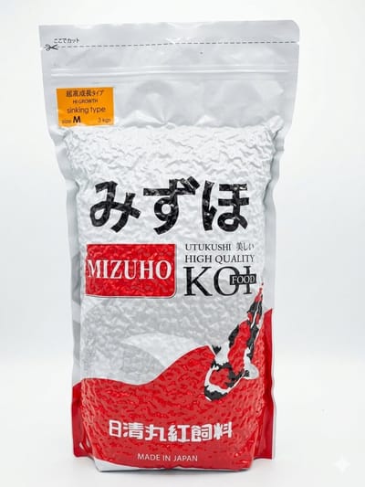 Mizuho koi visvoer 3 kg Zinkend M size - visvoer - vissenvoer - vijvervoer - kleurvoer - korrels - voer - drijvend - koikarper - goudvis - 3000 gram