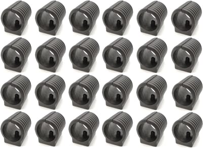 Kunststof Stoelpoten 24 Stuks 19 mm Zwart