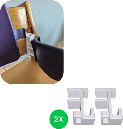 Babyset adapter voor oudere modellen van de Tripp Trapp-stoel, geproduceerd vóór 2003 - Wit - V2 - Makkelijke bevestiging