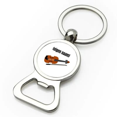 Akyol - viool met eigen naam flesopener - Viool - muziek liefhebbers - iemand die houdt van violen - verjaardag - cadeau - kado - geschenk - 9 bij 3 cm