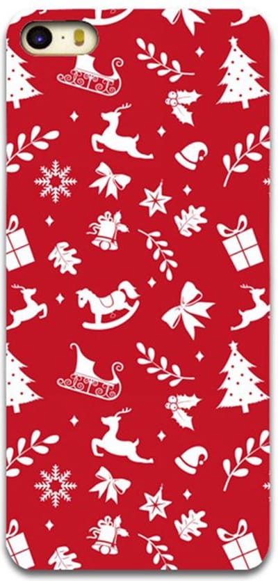 Peachy Kerstmis hoesje rood geschikt voor iPhone 6 en 6s TPU Christmas case Red Kerst cover