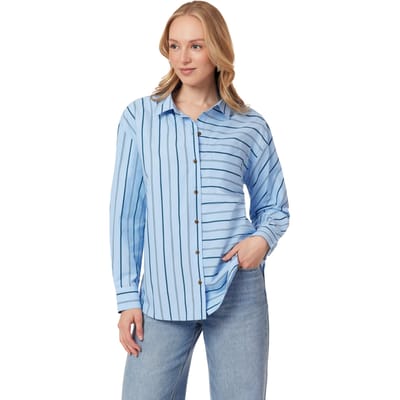 Scotch & Soda Oversized Shirt Cerulean Multi Pinstripe Taglia: XS | Maglie a manica lunga Outlet | Donna | Blu